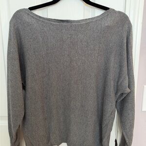 Banana Republic Off-the-Shoulder Gray Sweater